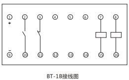 BT-1B/200同步檢查繼電器內部接線及外引接線圖